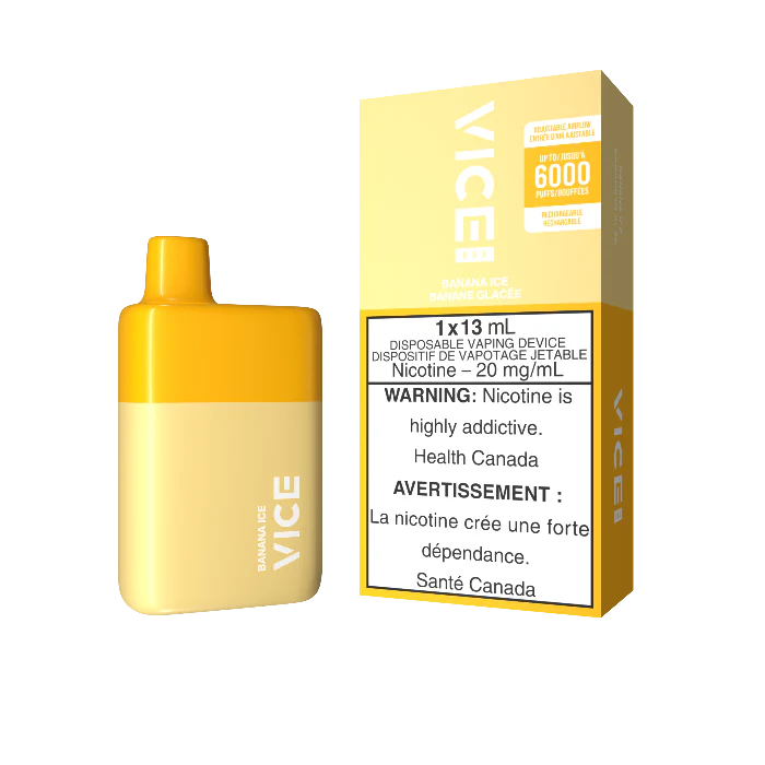 VICE Box Disposable Vape - 6K Puffs - 13mL - Banana Ice