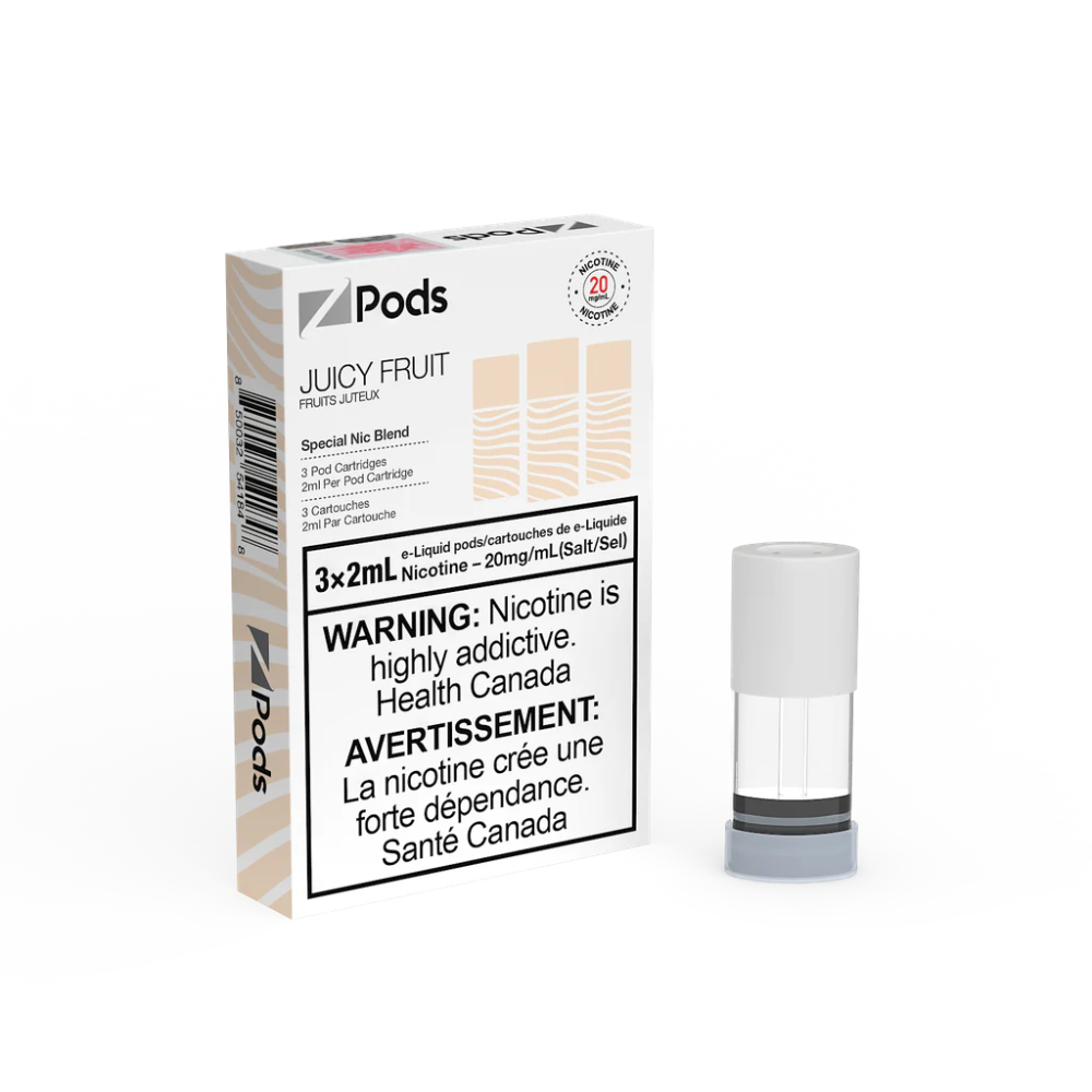 ZPods Pre-Filled Pods - 3 Pack - JF(Juicy Fruit) - 20mg - 2mL
