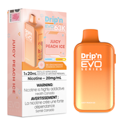 Drip'n by Envi EVO 63K Disposable Vape - 63K Puffs - 20mL - Juicy Peach Ice