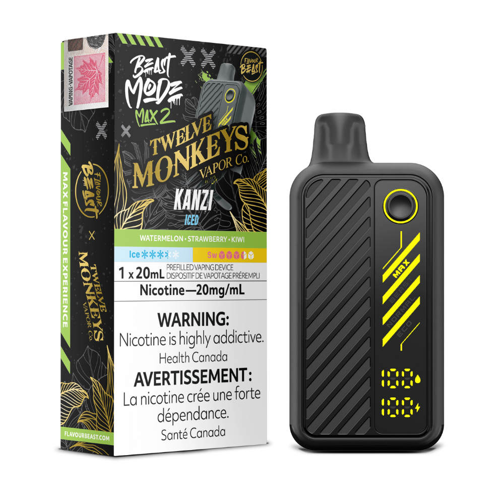 Flavour Beast Beast Mode Max 2 Disposable Vape - 50K Puffs - 20mL - Kanzi Iced