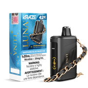 Kraze Luna Disposable Vape - 42K Puffs - 20mL - Sapphire Blue Razz Ice