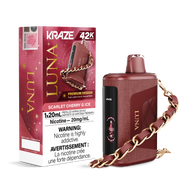 Kraze Luna Disposable Vape - 42K Puffs - 20mL - Scarlet Cherry G Ice