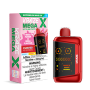 Kraze Mega X Disposable Vape - 48K Puffs - 20mL - Watermelon Wave Ice