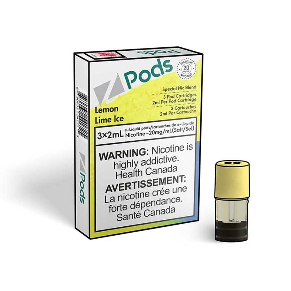 ZPods Pre-Filled Pods - 3 Pack - Lemon Lime Ice - 20mg - 2mL