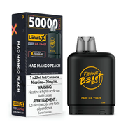 Mad Mango Peach - Flavour Beast Level X G2 Ultra Replacement Vape Pod - 50K Puffs - 20mL