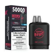 Strawberry Cherry Watermelon Iced - Flavour Beast Level X G2 Ultra Replacement Vape Pod - 50K Puffs - 20mL