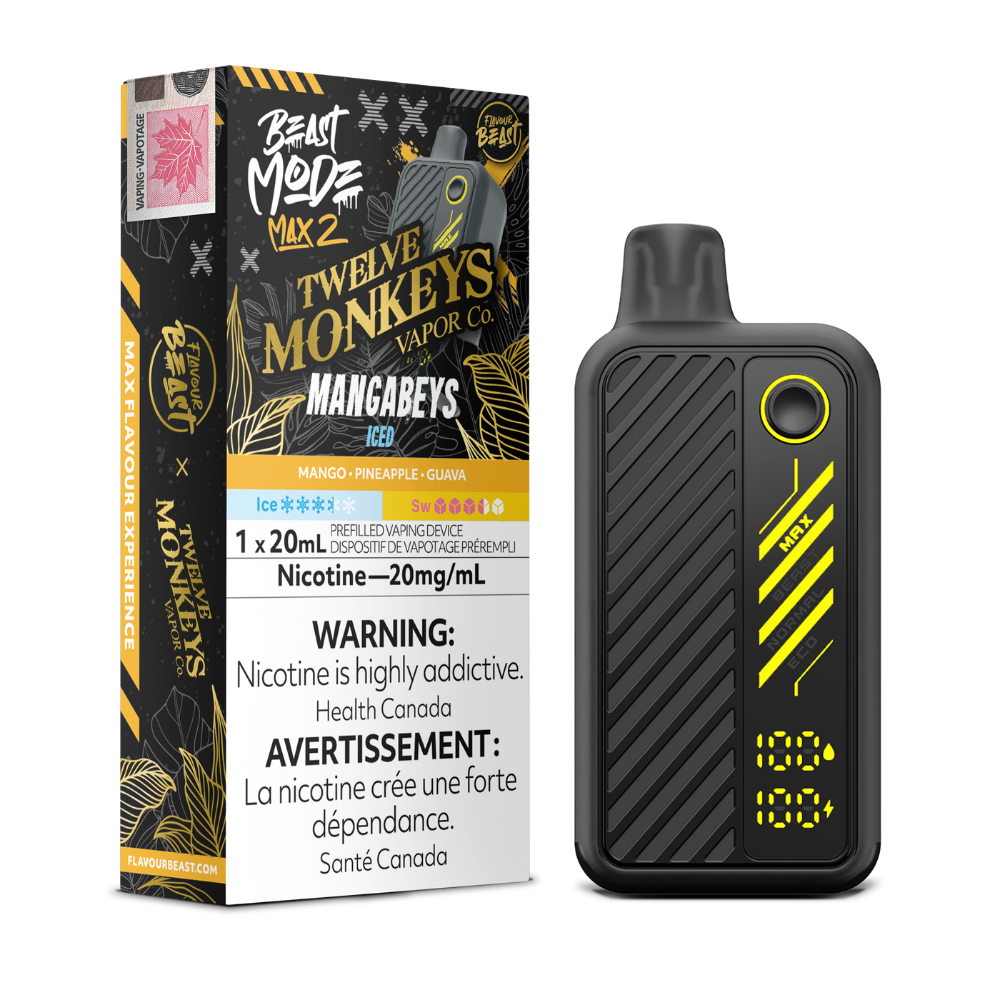 Flavour Beast Beast Mode Max 2 Disposable Vape - 50K Puffs - 20mL - Mangabeys Iced