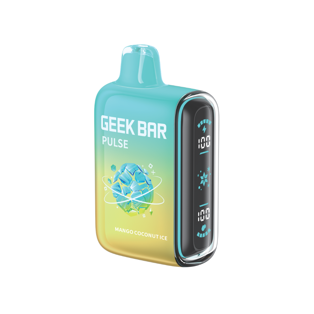 Geek Bar Pulse Disposable Vape - 9K Puffs - 16mL - Mango Coconut Ice