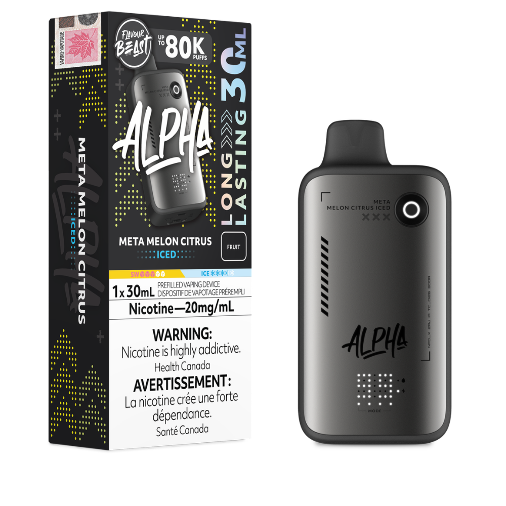 Flavour Beast Alpha Disposable Vape - 80K Puffs - 30mL - Meta Melon Citrus Iced