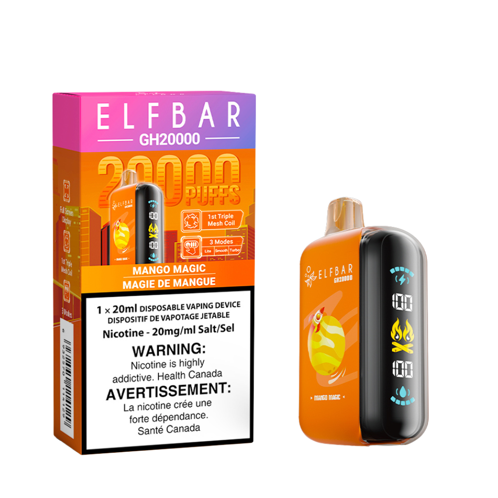 Elf Bar GH20k Disposable Vape - 20K Puffs - 20ml - Mango Magic
