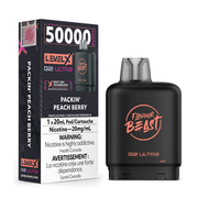 Packin' Peach Berry - Flavour Beast Level X G2 Ultra Replacement Vape Pod - 50K Puffs - 20mL
