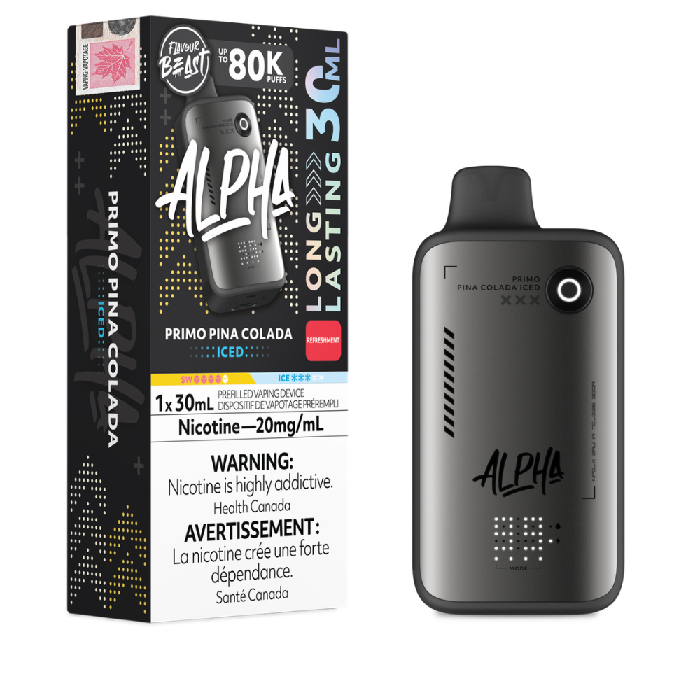 Flavour Beast Alpha Disposable Vape - 80K Puffs - 30mL - Primo Pina Colada Iced