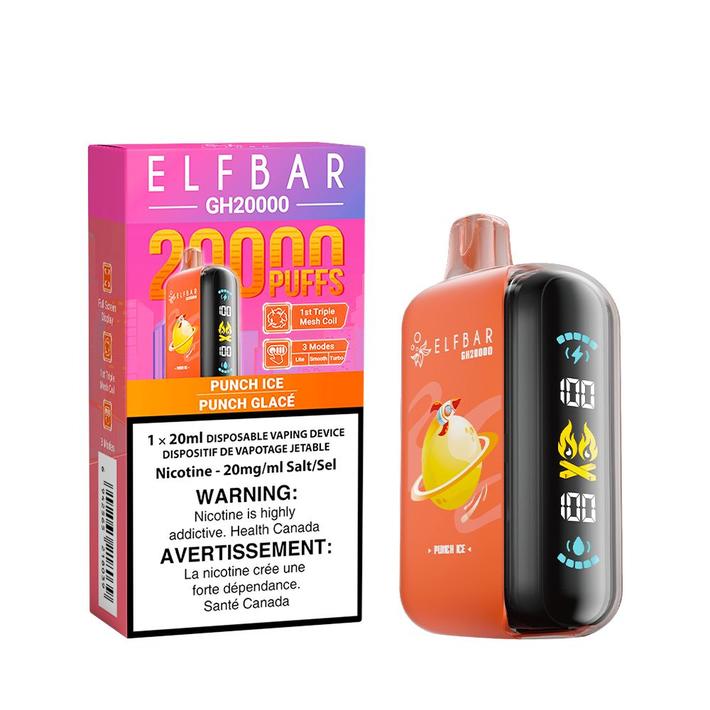 Elf Bar GH20k Disposable Vape - 20K Puffs - 20ml - Punch Ice