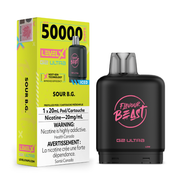 Sour B.G. Iced - Flavour Beast Level X G2 Ultra Replacement Vape Pod - 50K Puffs - 20mL
