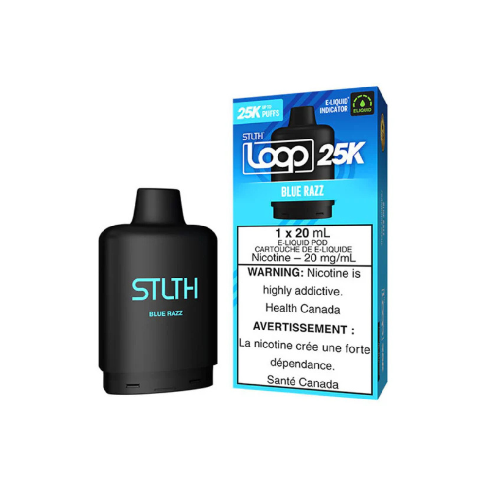 Blue Razz - STLTH Loop2 25K Vape Pod - 25K Puffs - 20mL