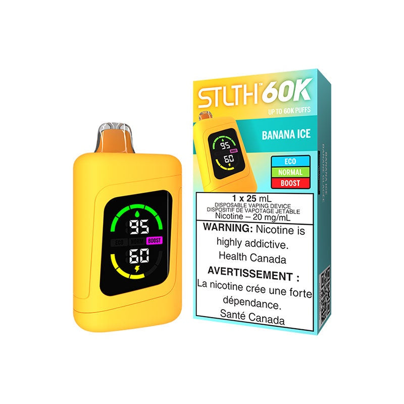 STLTH 60K Disposable Vape - 60K Puffs - 25mL - Banana Ice
