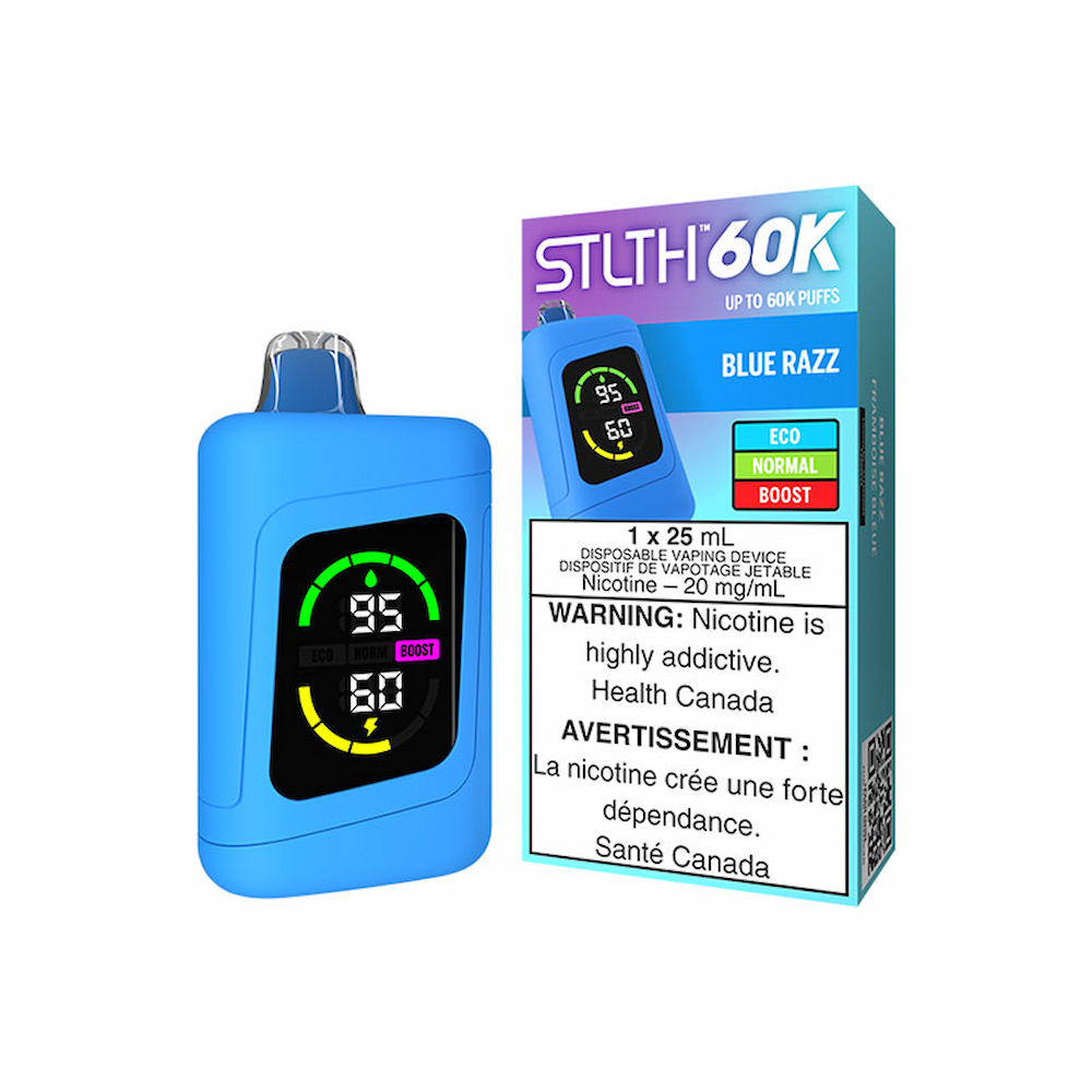 STLTH 60K Disposable Vape - 60K Puffs - 25mL - Blue Razz