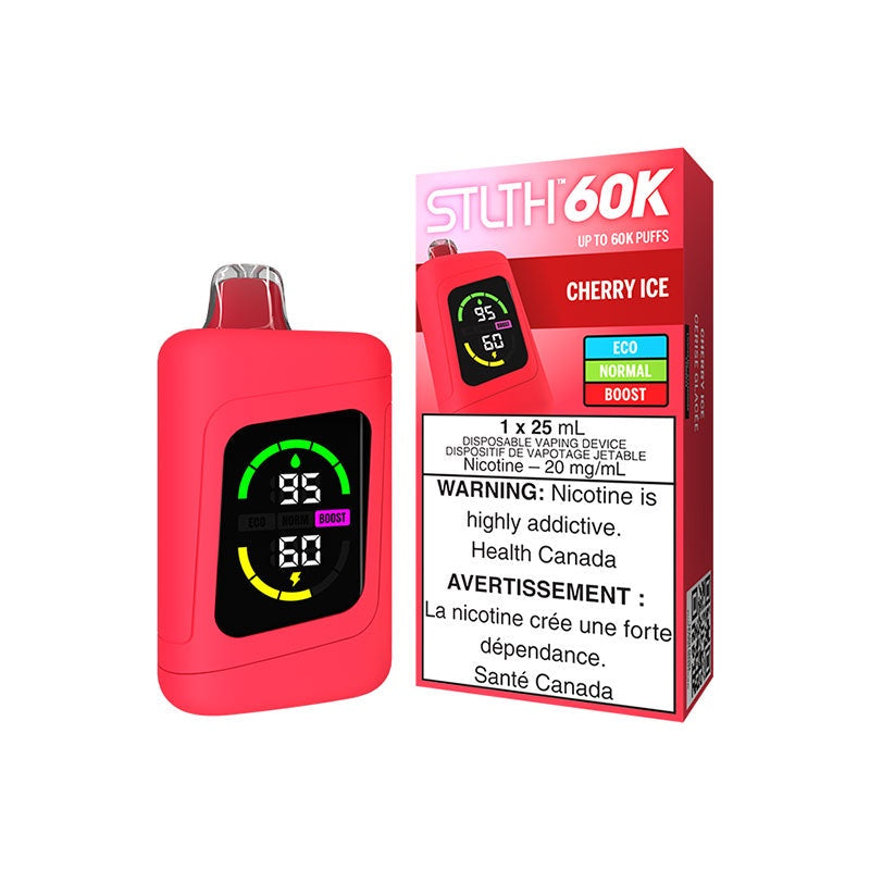STLTH 60K Disposable Vape - 60K Puffs - 25mL - Cherry Ice