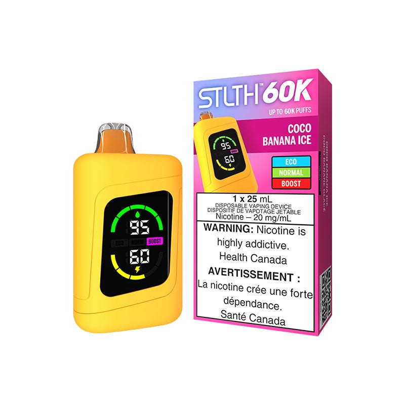 STLTH 60K Disposable Vape - 60K Puffs - 25mL - Coco Banana Ice