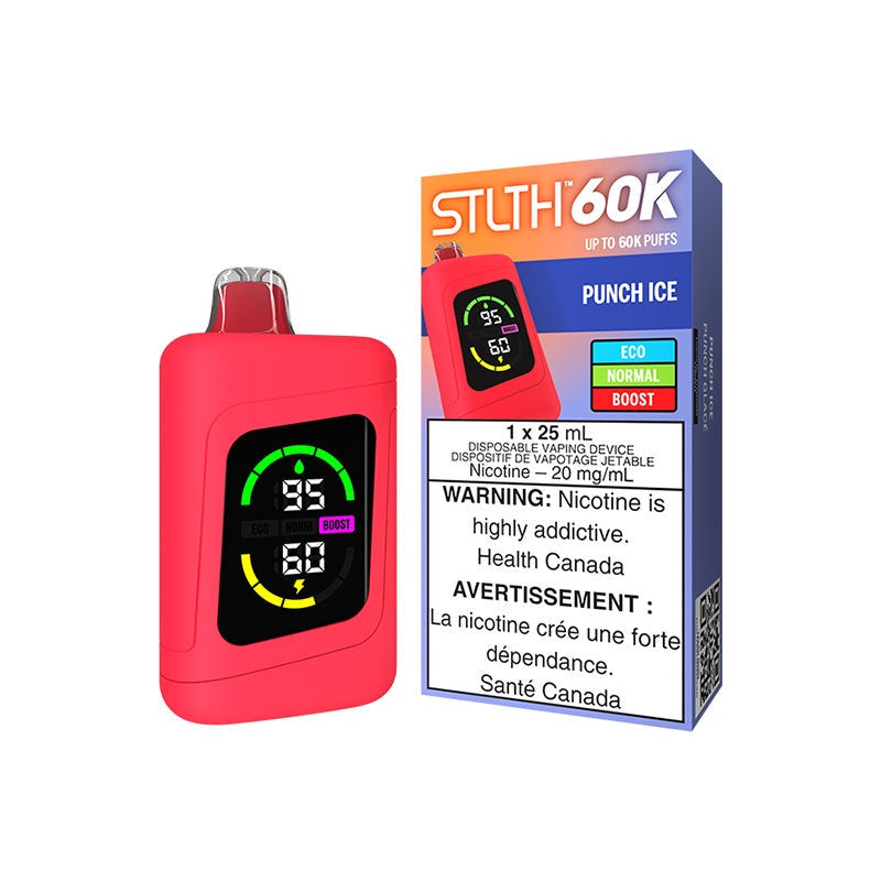STLTH 60K Disposable Vape - 60K Puffs - 25mL - Punch Ice