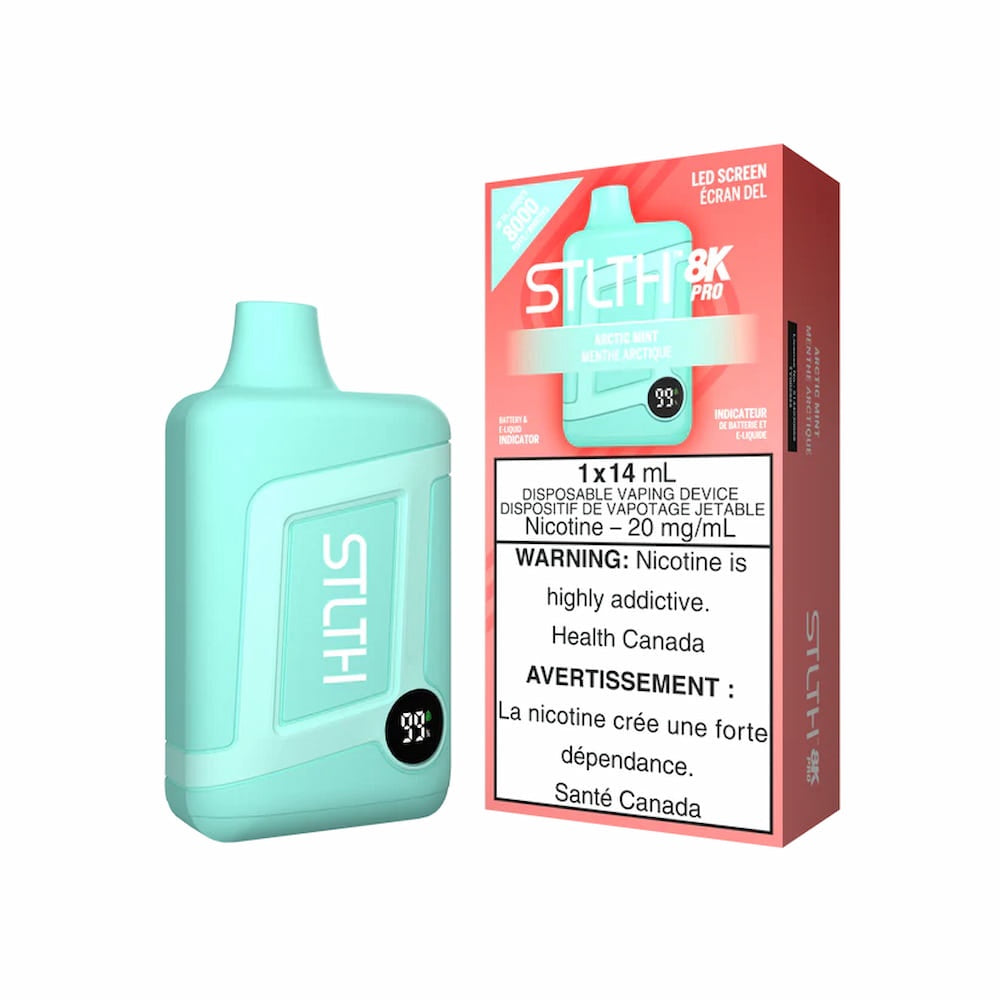 STLTH 8K Pro Disposable Vape - 8K Puffs - 14mL - Arctic Mint