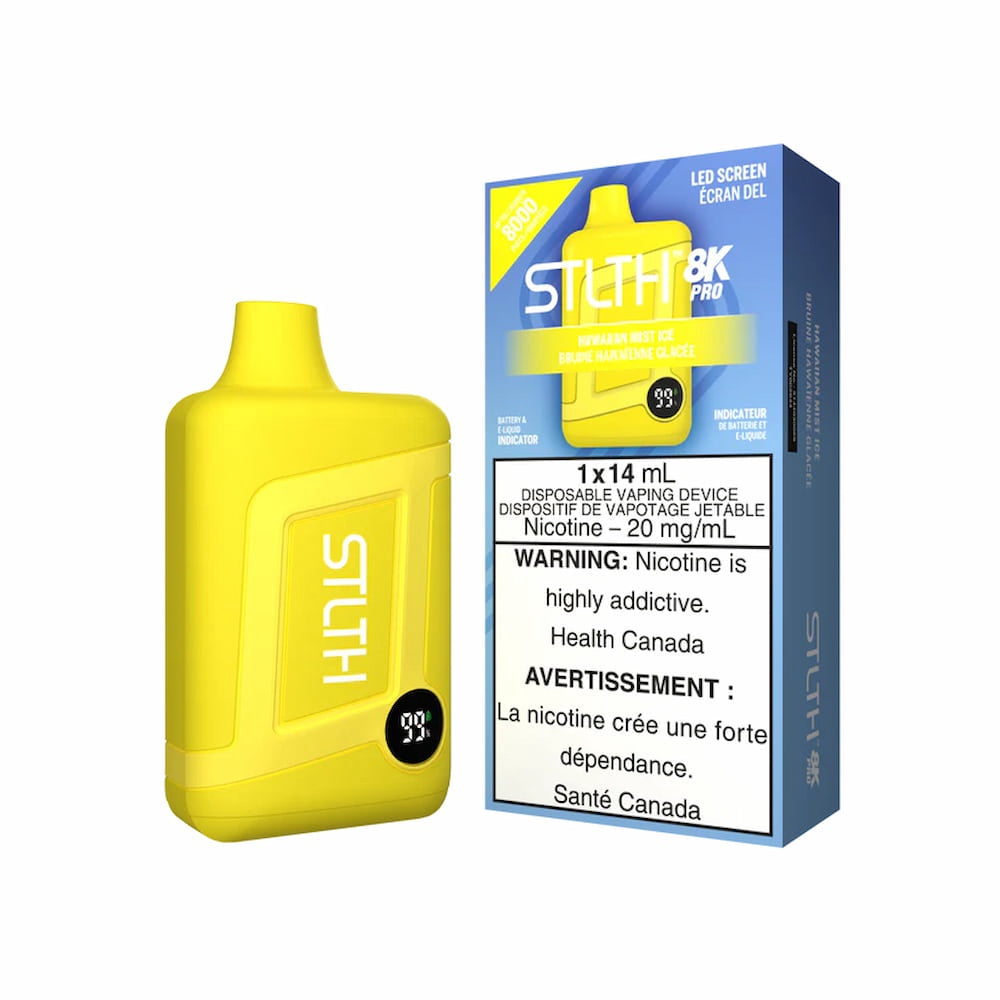 STLTH 8K Pro Disposable Vape - 8K Puffs - 14mL - Hawaiian Mist Ice