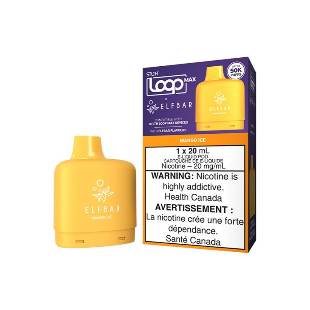 Mango Ice - STLTH Loop Max X Elfbar Vape Pod - 50K Puffs - 20mL