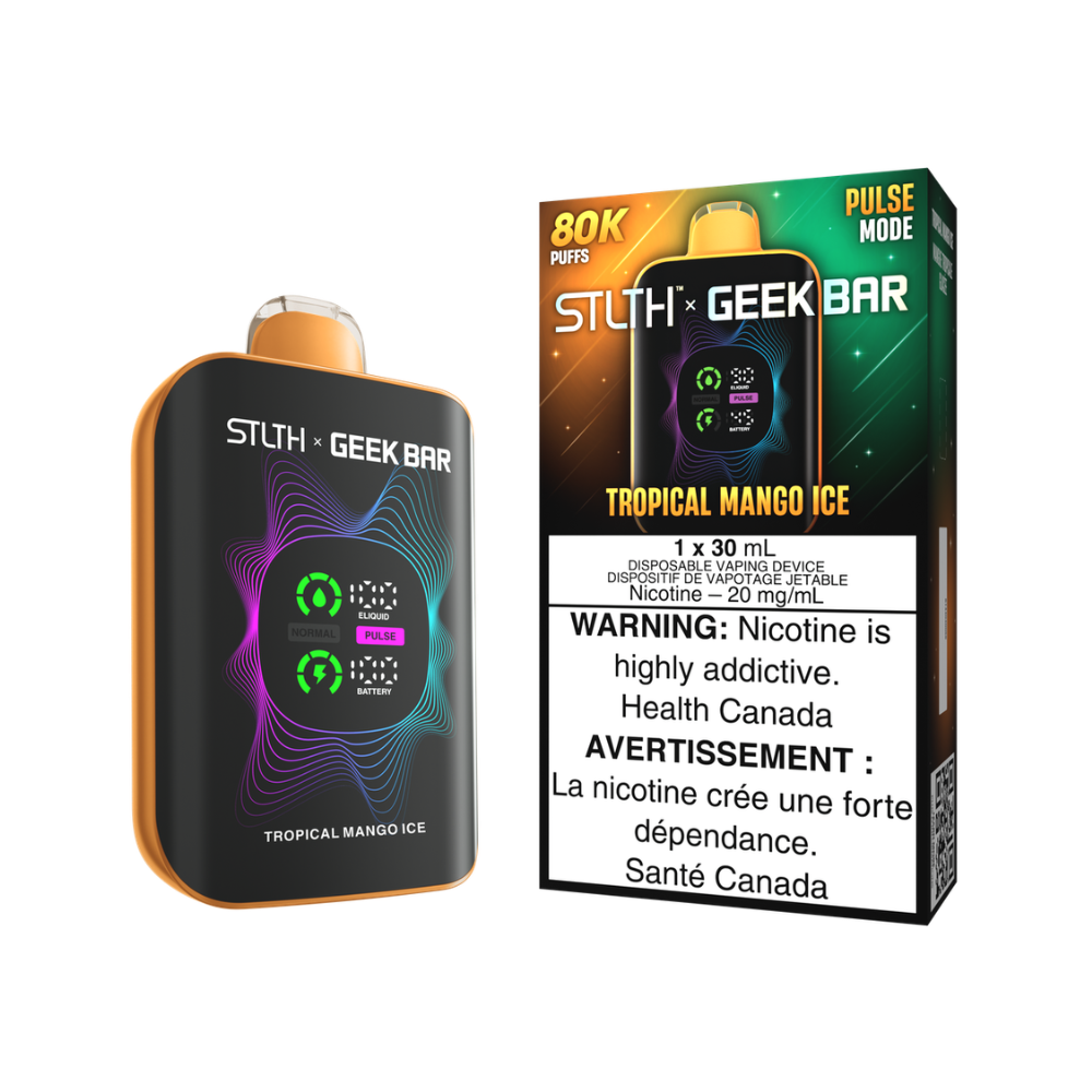 STLTH X Geek Bar Disposable Vape - 80K Puffs - 30mL - Tropical Mango Ice
