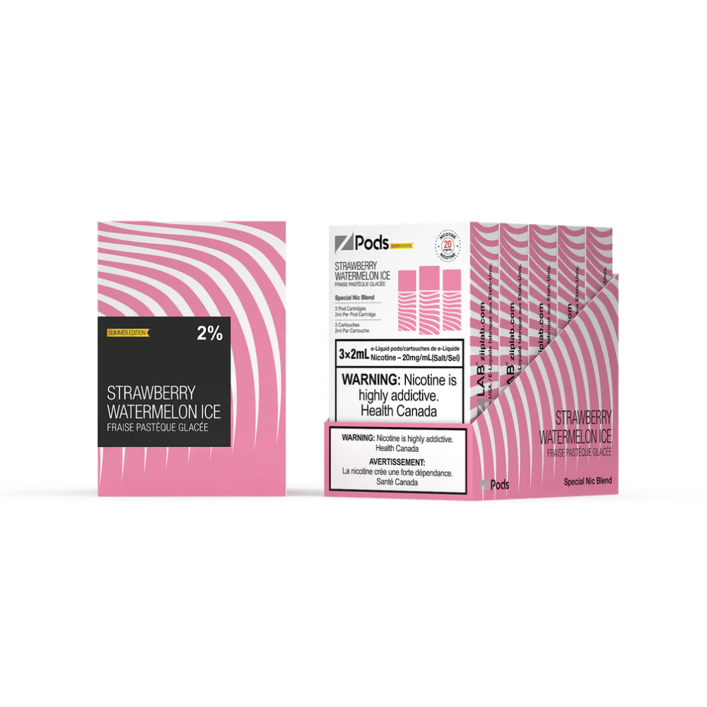 ZPods Pre-Filled Pods - 3 Pack - Strawberry Watermelon Ice - 20mg - 2mL