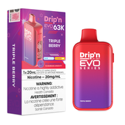 Drip'n by Envi EVO 63K Disposable Vape - 63K Puffs - 20mL - Triple Berry