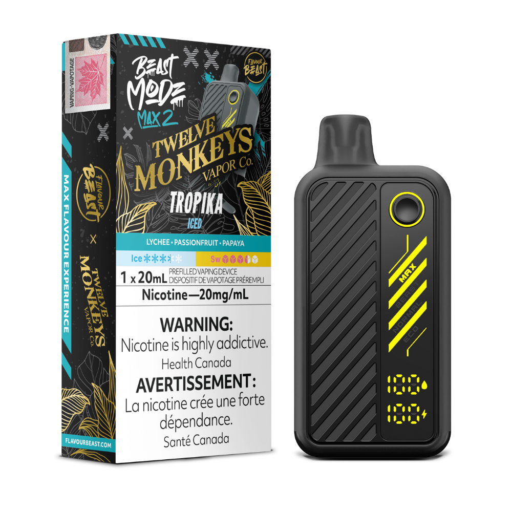 Flavour Beast Beast Mode Max 2 Disposable Vape - 50K Puffs - 20mL - Tropika Iced