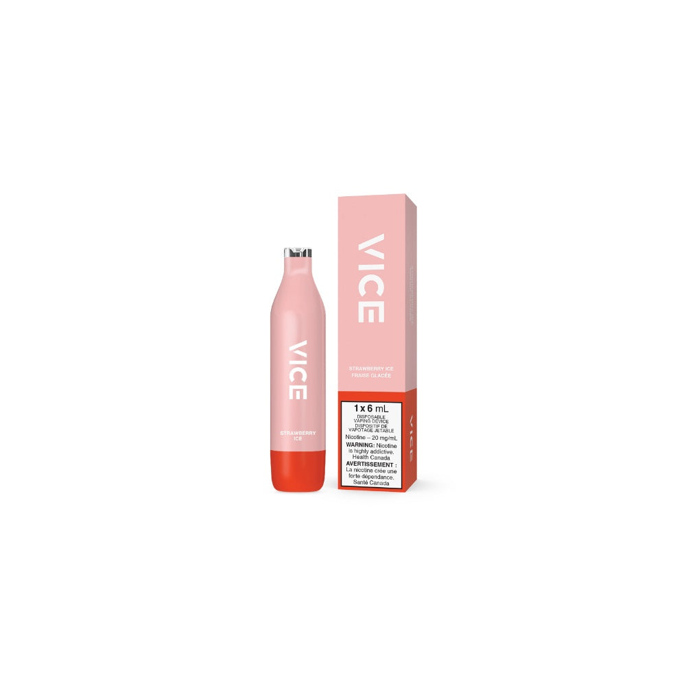 VICE 2500 Disposable Vape - 2500 Puffs - 6mL - Strawberry Ice