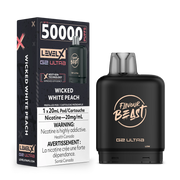 Wicked White Peach - Flavour Beast Level X G2 Ultra Replacement Vape Pod - 50K Puffs - 20mL