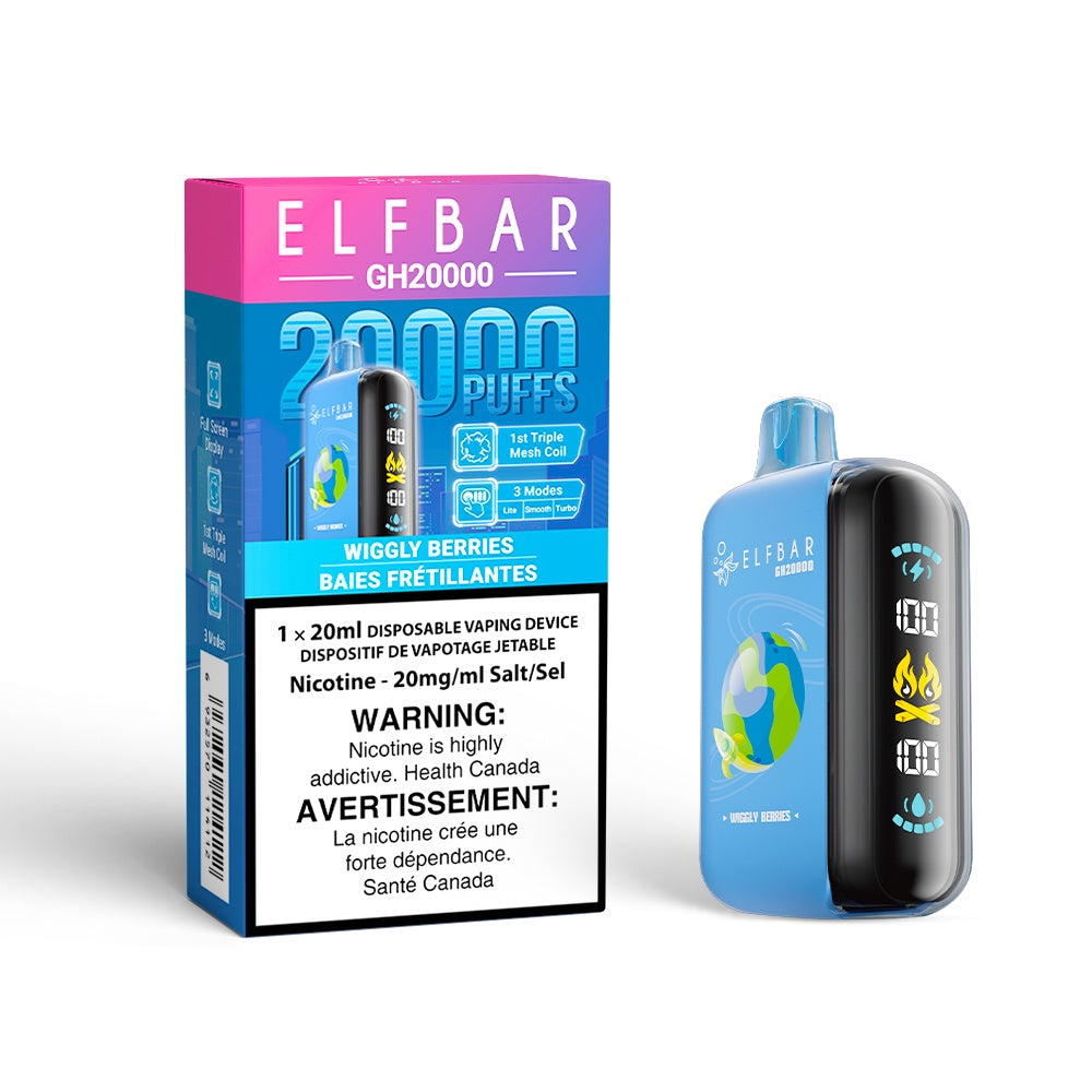 Elf Bar GH20k Disposable Vape - 20K Puffs - 20ml - Mixed Berry Fusion (Wiggly Berries)