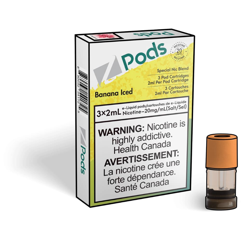 ZPods Pre-Filled Pods - 3 Pack - Banana Iced - 20mg - 2mL