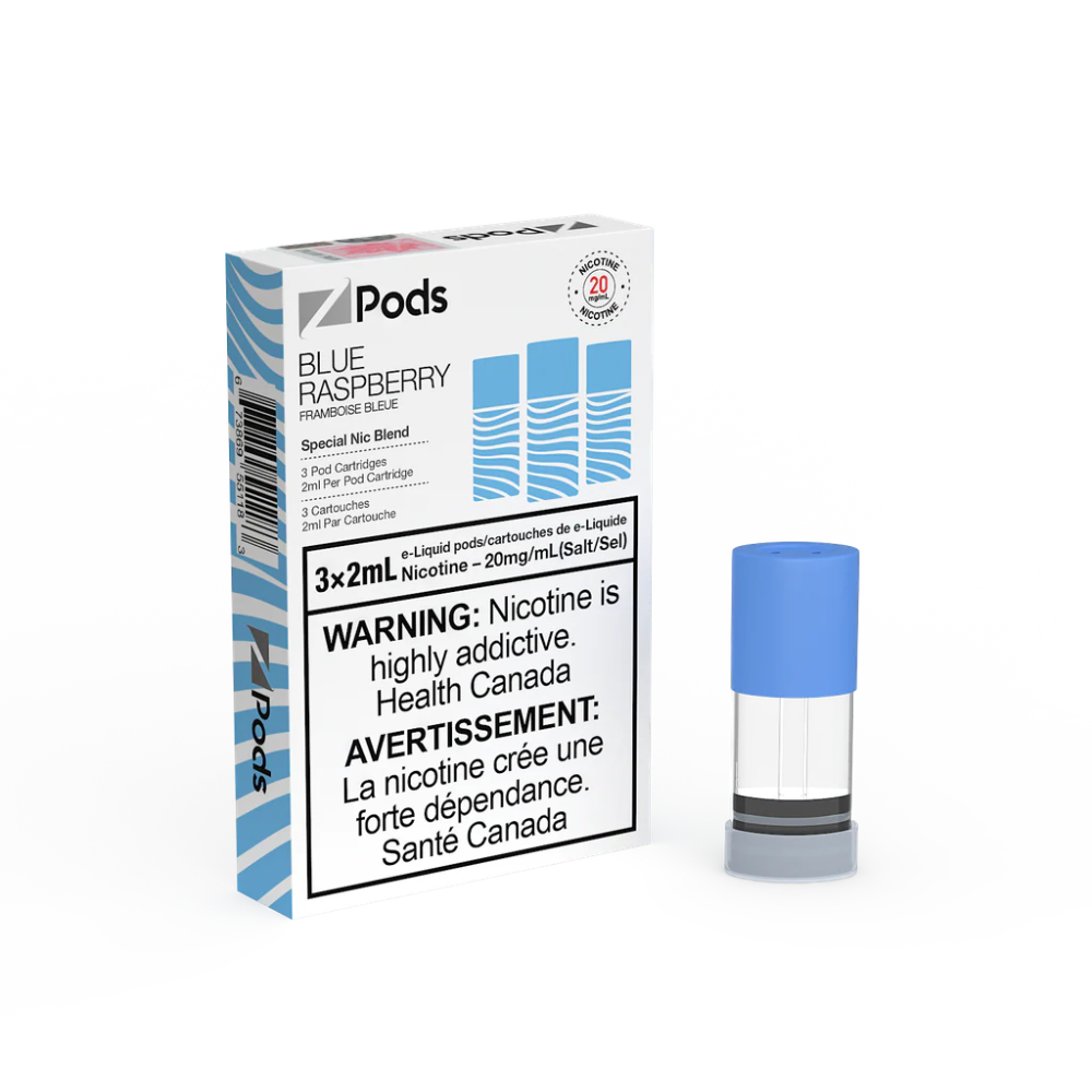 ZPods Pre-Filled Pods - 3 Pack - Blue Raspberry - 20mg - 2mL