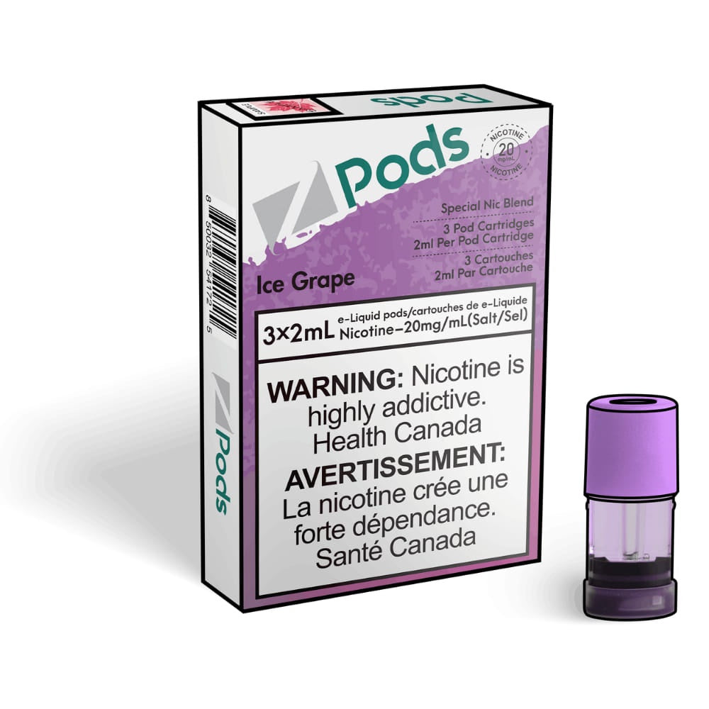 ZPods Pre-Filled Pods - 3 Pack - Ice Grape - 20mg - 2mL