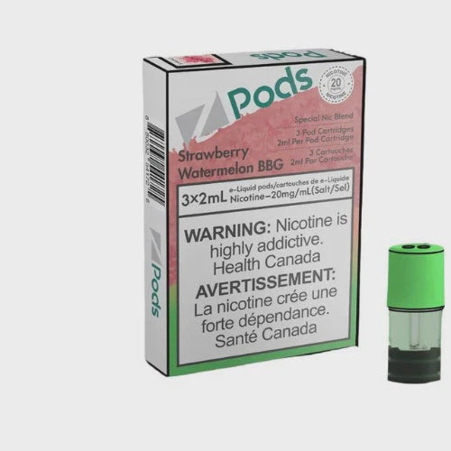 ZPods Pre-Filled Pods - 3 Pack - Strawberry Watermelon - 20mg - 2mL