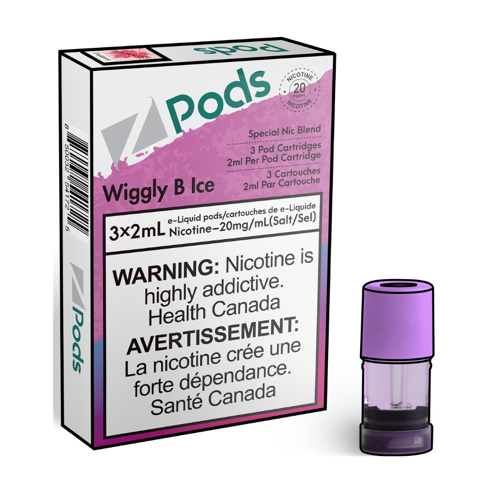 ZPods Pre-Filled Pods - 3 Pack - Wiggly B Ice[GB Ice] - 20mg - 2mL
