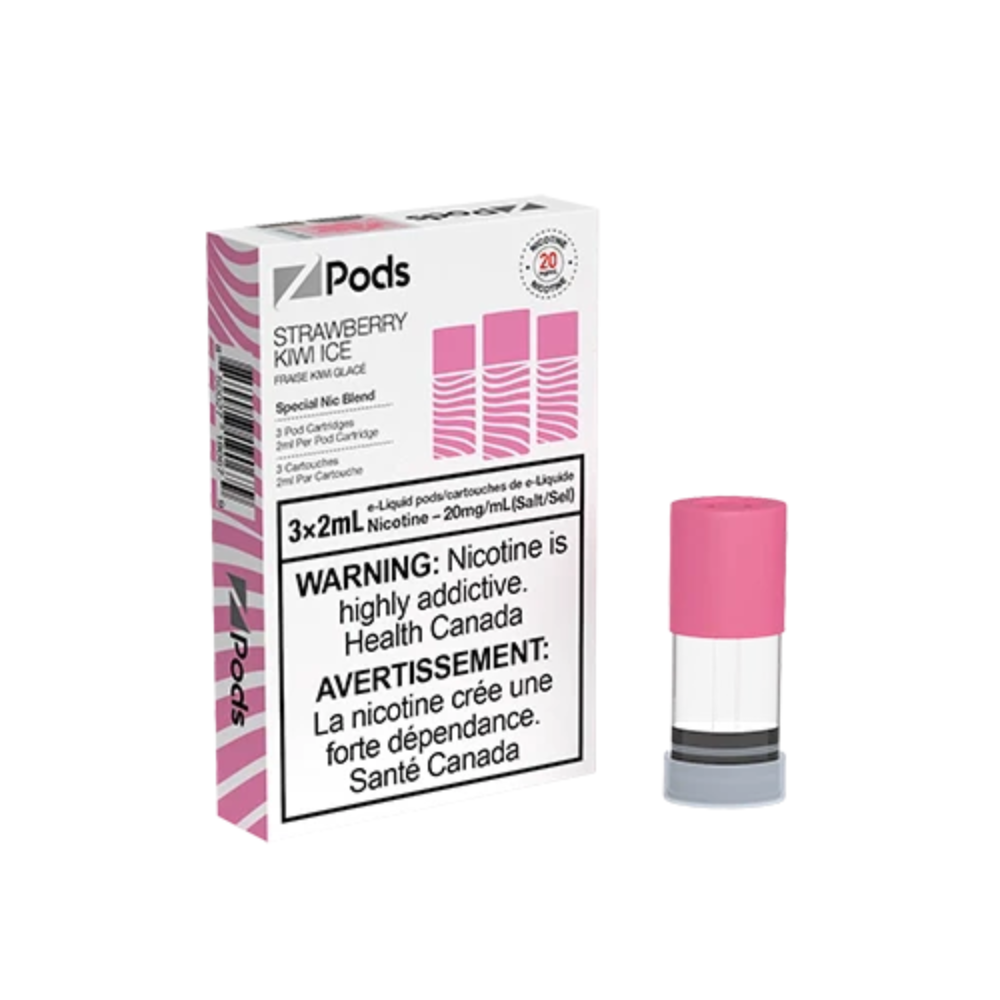 ZPods Pre-Filled Pods - 3 Pack - Strawberry Kiwi Ice - 20mg - 2mL